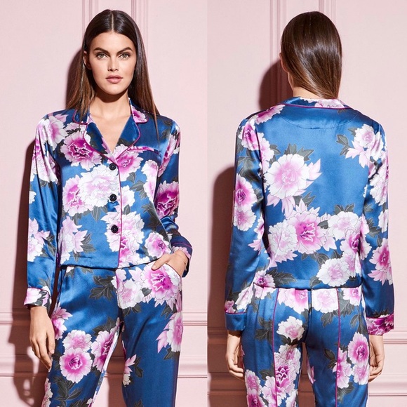 Fleur du Mal Tops - $295 Fleur Du Mal Silk PJ Top